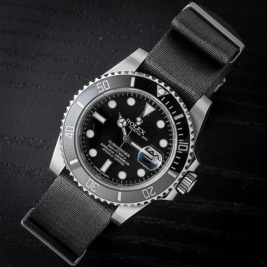 Admiralty Grey Nylon Watch Strap - Rolex Submariner