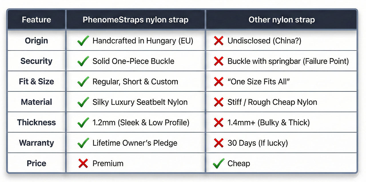 Blue Lagoon Premium Nylon Watch Strap
