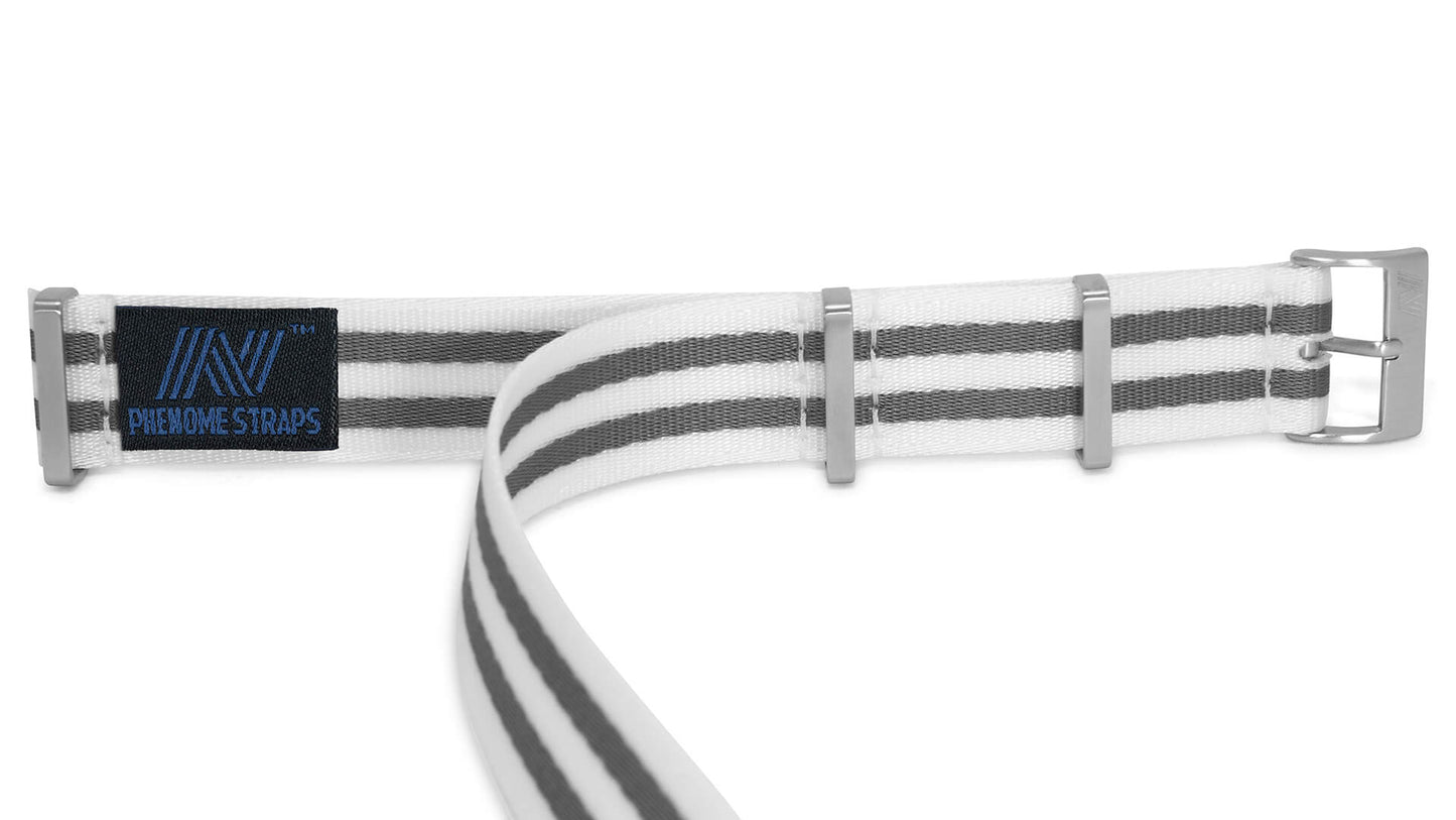 White Bond Nylon Watch Strap