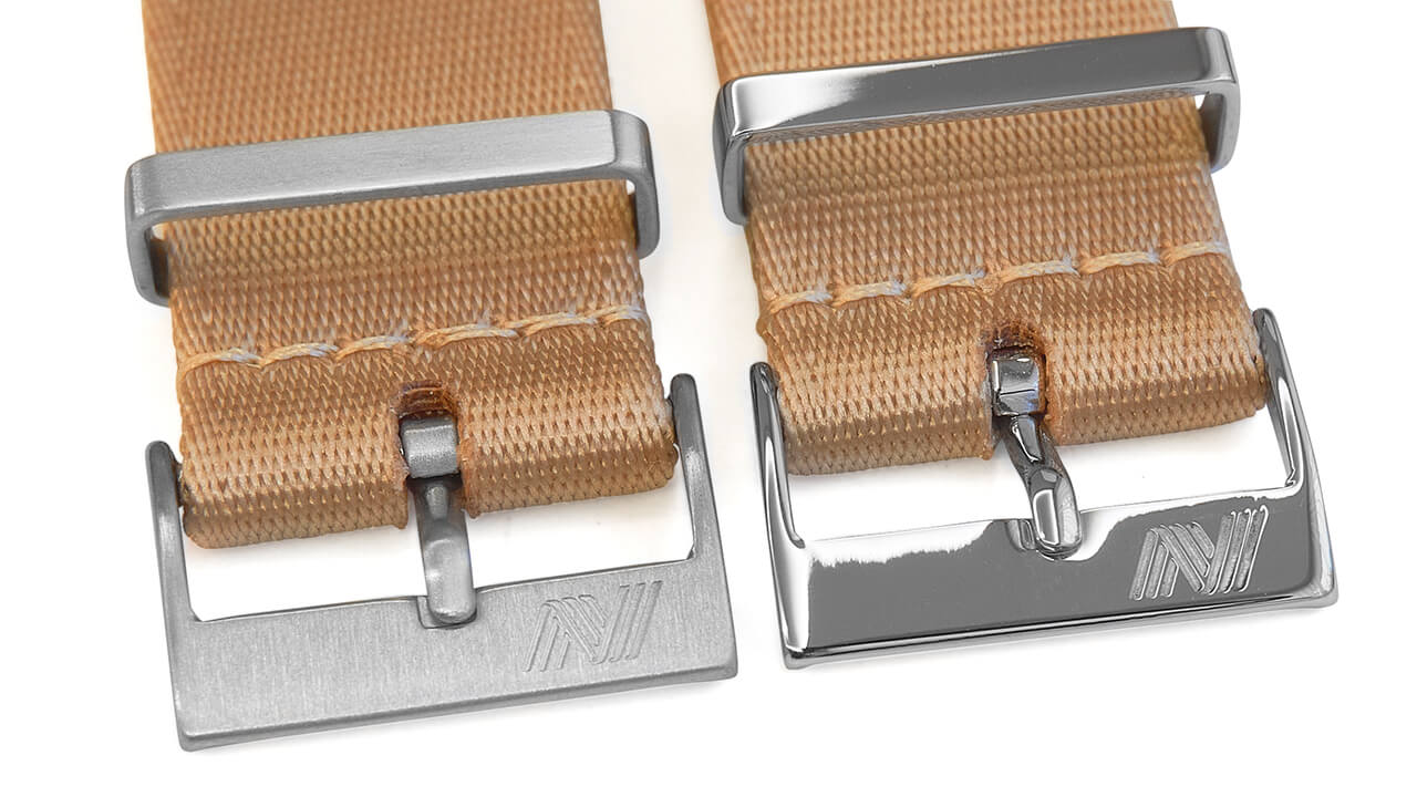 Beige Nylon Watch Strap
