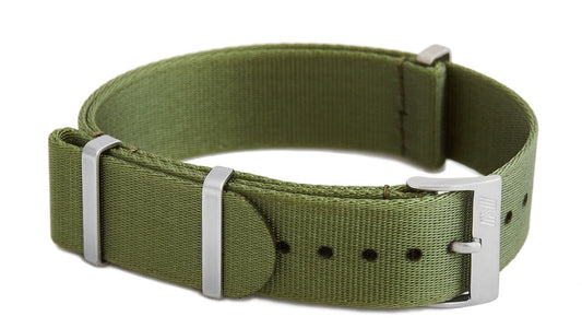 Olive Green Nylon Watch Strap
