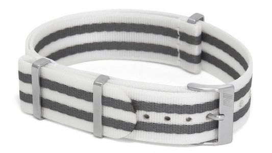 White Bond Nylon Watch Strap