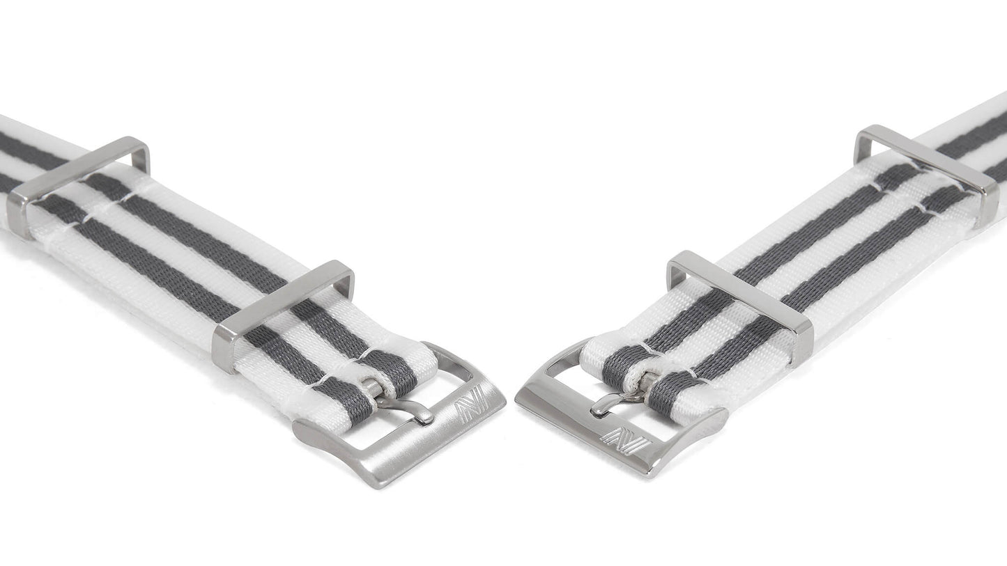 White Bond Nylon Watch Strap