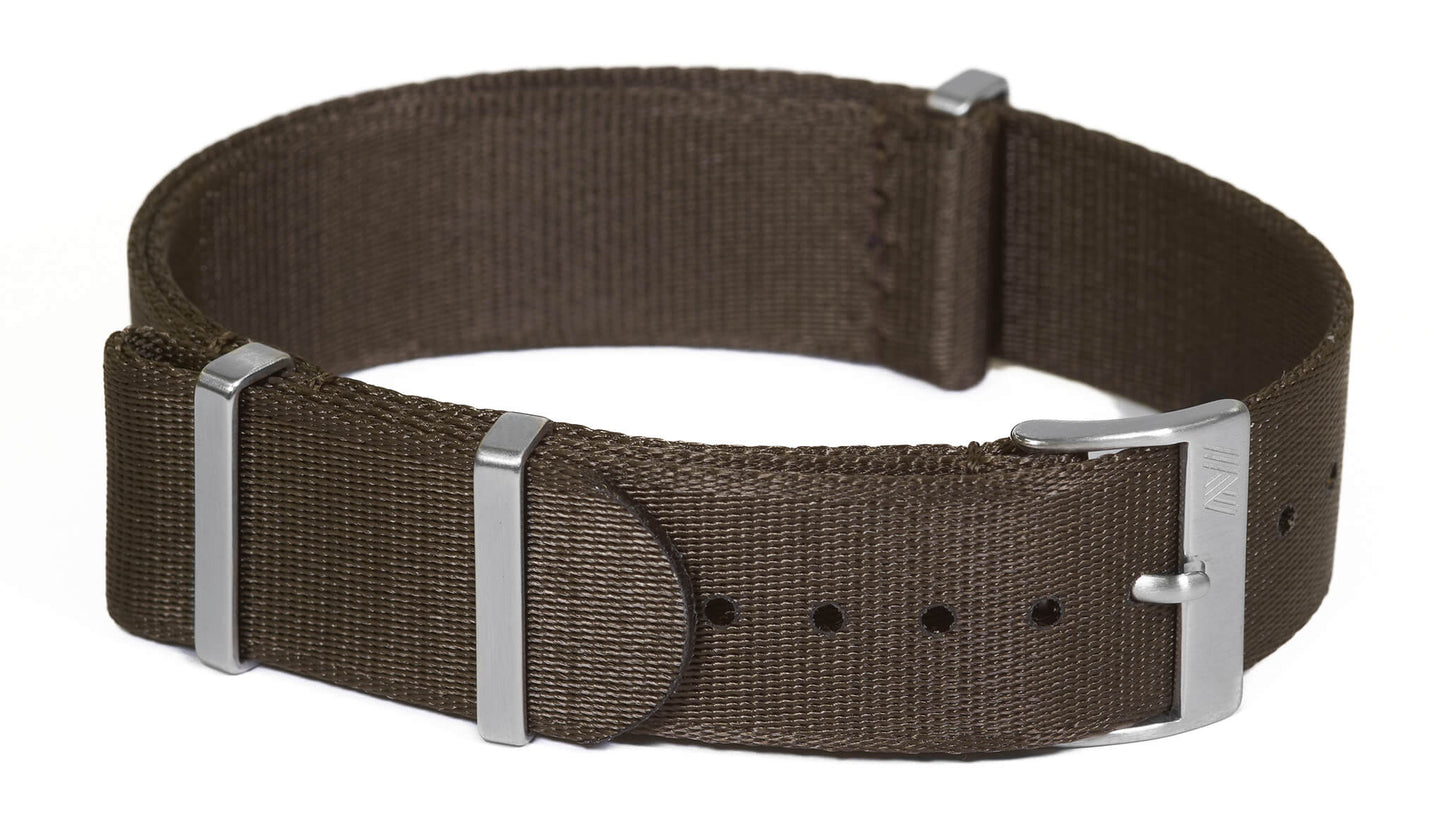 Solid taupe colored premium nylon strap by Phenomestraps