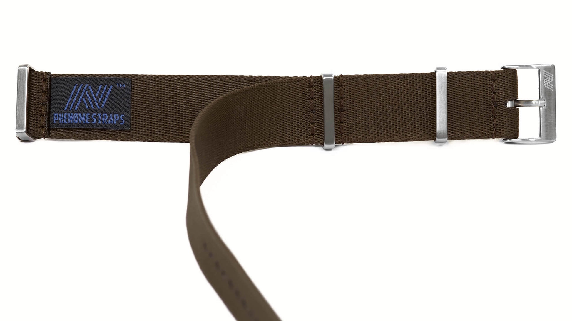 Solid taupe colored premium nylon strap - brushed hw - by Phenomestraps