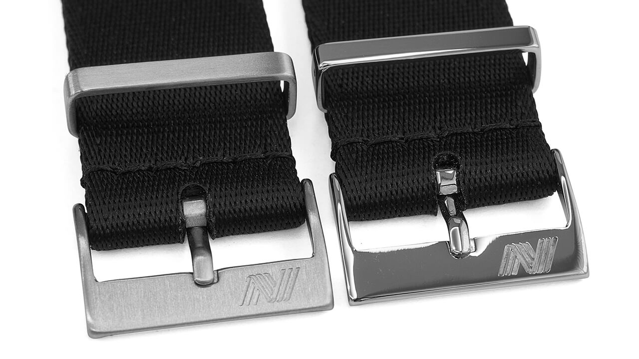 Black Nylon Watch Strap - Buckle